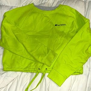 Women’s size M cropped champion crewneck sweatshirt